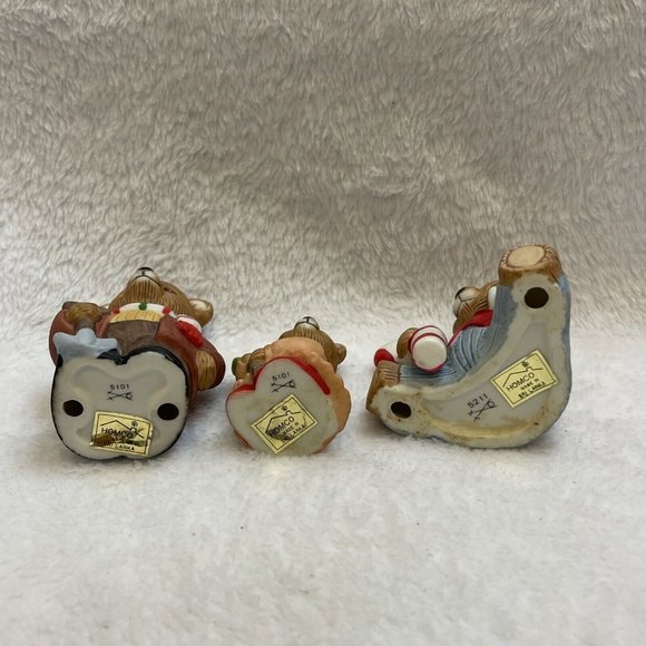 HomCo Country Christmas Teddy Bear Figurines Vintage Set Of 3 (2) 5101 (1) 5211 - Picture 7 of 10